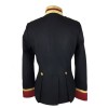 Women Gothic Military Style Wool Jacket Double Breasted Army Officer Band Coat Trench Jacket Slim Fit 